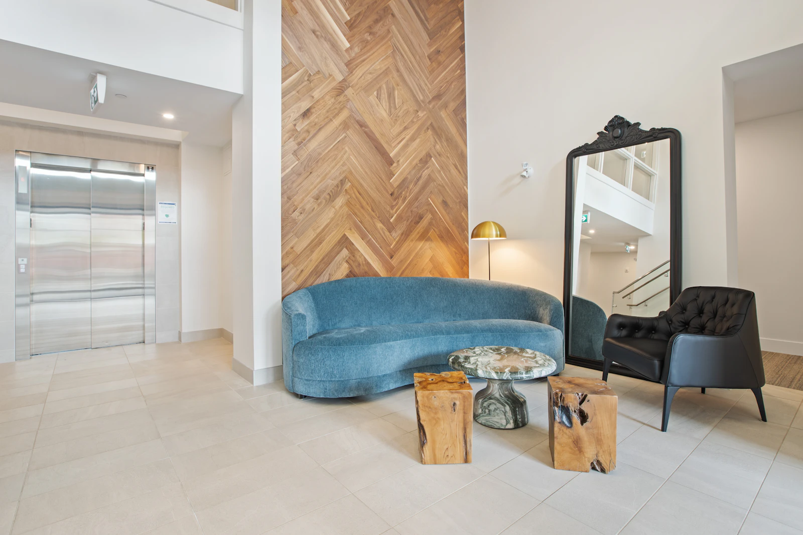 Committee meeting or building foyer